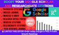 increase google scholar citation scopus and researchgate backdate