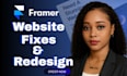 fix framer website framer template edit framer website responsive framer site