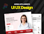 do website UI UX design, app design, dashboard ui ux design