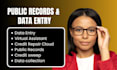 manual data entry and public record directory submissions