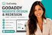 design godaddy website, godaddy website redesign, godaddy SEO, godaddy builder