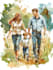custom watercolor family portrait