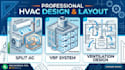design split ac, vrf system, ventilation and hvac layout plan