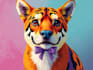 make animal illustration into pop art