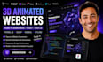 do 3d animated website threejs gsap webgl spline figma to wordpress react nexjs