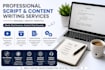 write engaging content and professional scripts for videos