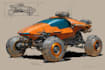 create sci fi vehicle design and spaceship concept art