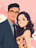 design couple portrait wedding portrait