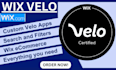 develop custom wix features using wix code, velo