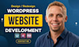 create responsive wordpress website design, blog or website development
