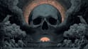 create detailed dark art illustrations for bands and merch