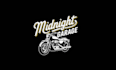 design midnight garage harley davidson rental logo