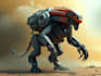 design 2d sci fi mech, robot and creature concept models