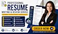 write, review and optimize ats friendly resume and CV as a writing expert