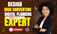 design cleaning, home management, chore chart, declutter moving planner on canva