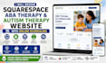squarespace aba therapy and autism therapy website