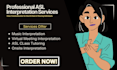 provide asl sign language interpretation for deaf and hoh