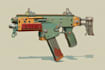 create weapon design and illustration