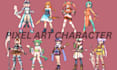 pixel art sprite sheet animation pixel background game assets game art character