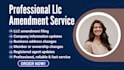 file llc amendment and update company information correctly