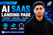 design a high converting ai startup landing page