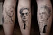 create a cute minimalistic line art tattoo design