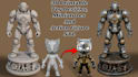 create 3d printable toy designs, miniature, and action figure stl