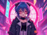 paint a marvelous anime scifi cyberpunk character