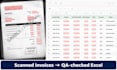 convert PDF invoices and receipts to excel spreadsheets