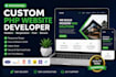 create a custom PHP website with admin panel