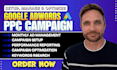 setup and manage google ads ecommerce ga4 conversion tracking ads PPC campaign