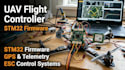 build uav flight control systems with stm32 firmware, gps navigation, telemetry