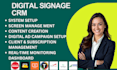 setup digital signage CRM musthavemenus  screencloud yodeck telemetry novisign