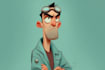 draw a cartoon character