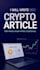 write a 1000 word SEO crypto or al blog article