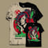 design custom retro anime tshirt illustration