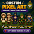 make retro 8bit pixel character
