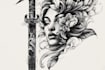 design custom bear tattoo illustration