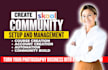 do skool community setup, course creation, skool community manager