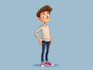 create funny illustration cartoon