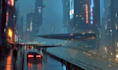 create a cyberpunk scifi futuristic city
