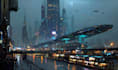 create stunning cyberpunk city illustrations