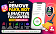 remove fake bot and inactive followers from instagram