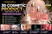 make cinematic 3d cosmetic product animation