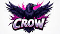 make eye catching crow bird mascot logo with express delivery