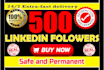 get you 500 real growth to linkedin followers