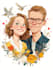 do couple portrait illustration