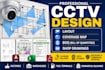 design professional cctv camera layout, coverage map, boq and shop drawings