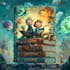 make funny cartoon comic book cover illustration