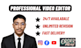 do your creative video editing for as a video editor